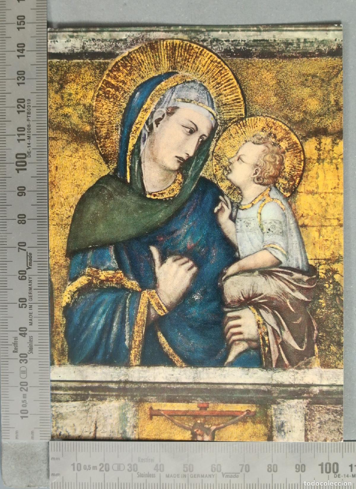 Cartes Postales: POSTAL. Assisi - Basilica di S. Francesco - Madonna col Figlio - P. Lorenzetti