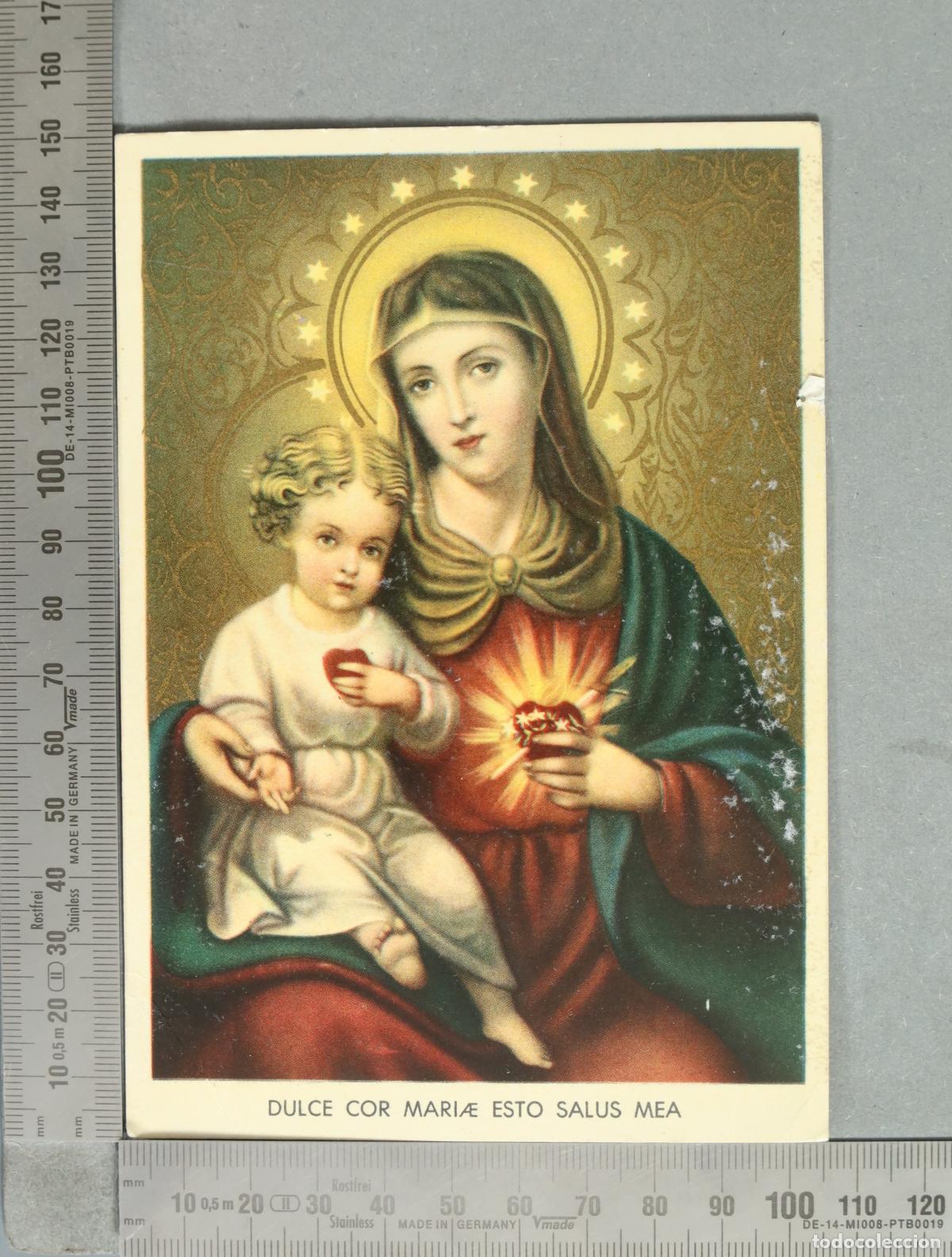 Cartoline: POSTAL. Dulce Cor Mari&aelig; Esto Salus Mea - Basilica dell'Imm. Cuore di Maria - Roma