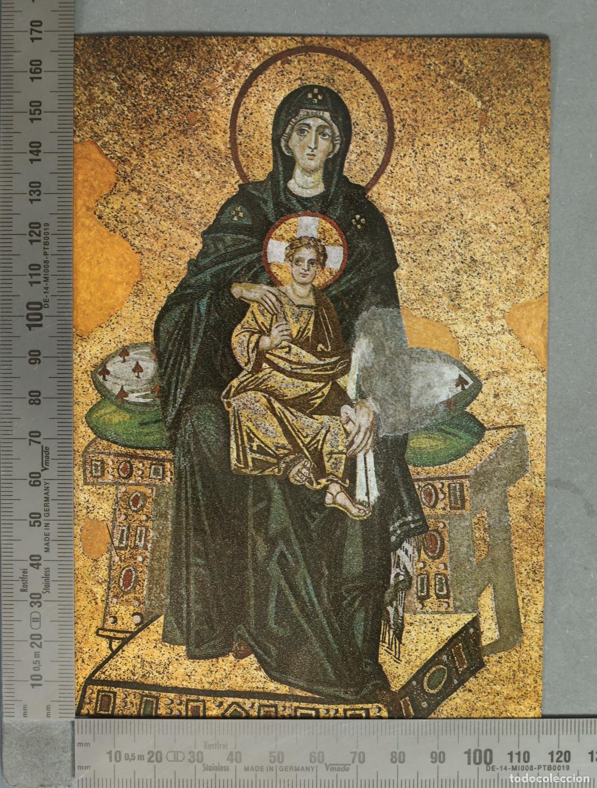 Postales: POSTAL. The Virgin and the Child - Church of the Monastery of the Chora - Turizm Yayınları