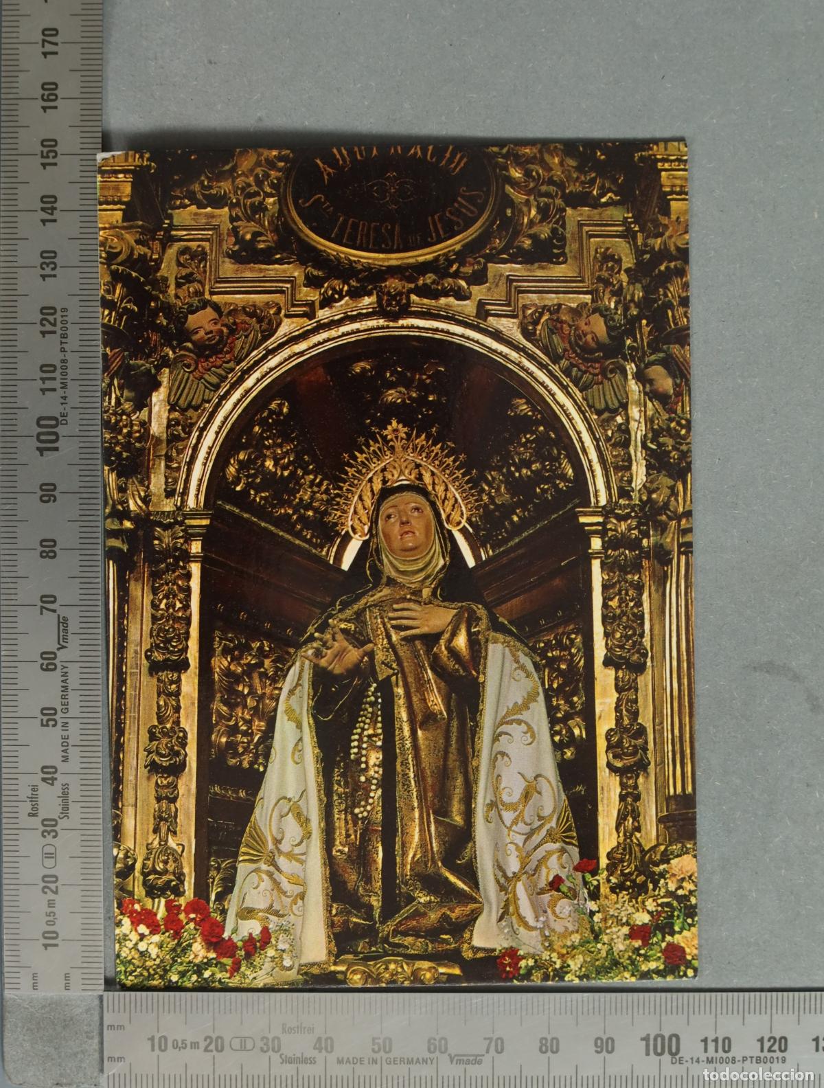 Postales: POSTAL. Avila - Imagen de Santa Teresa - Capilla Natal - Ediciones PARIS