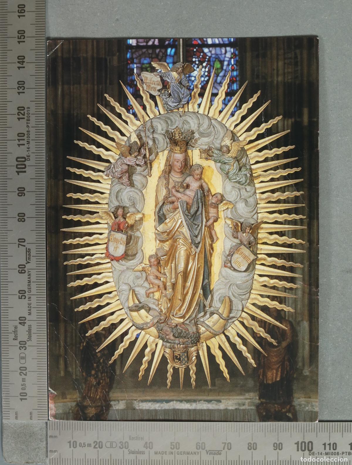 Postales: POSTAL. Strahlenkranz-Madonna aus dem Chor des Aachener M&uuml;nsters - Jan Bieldesnider