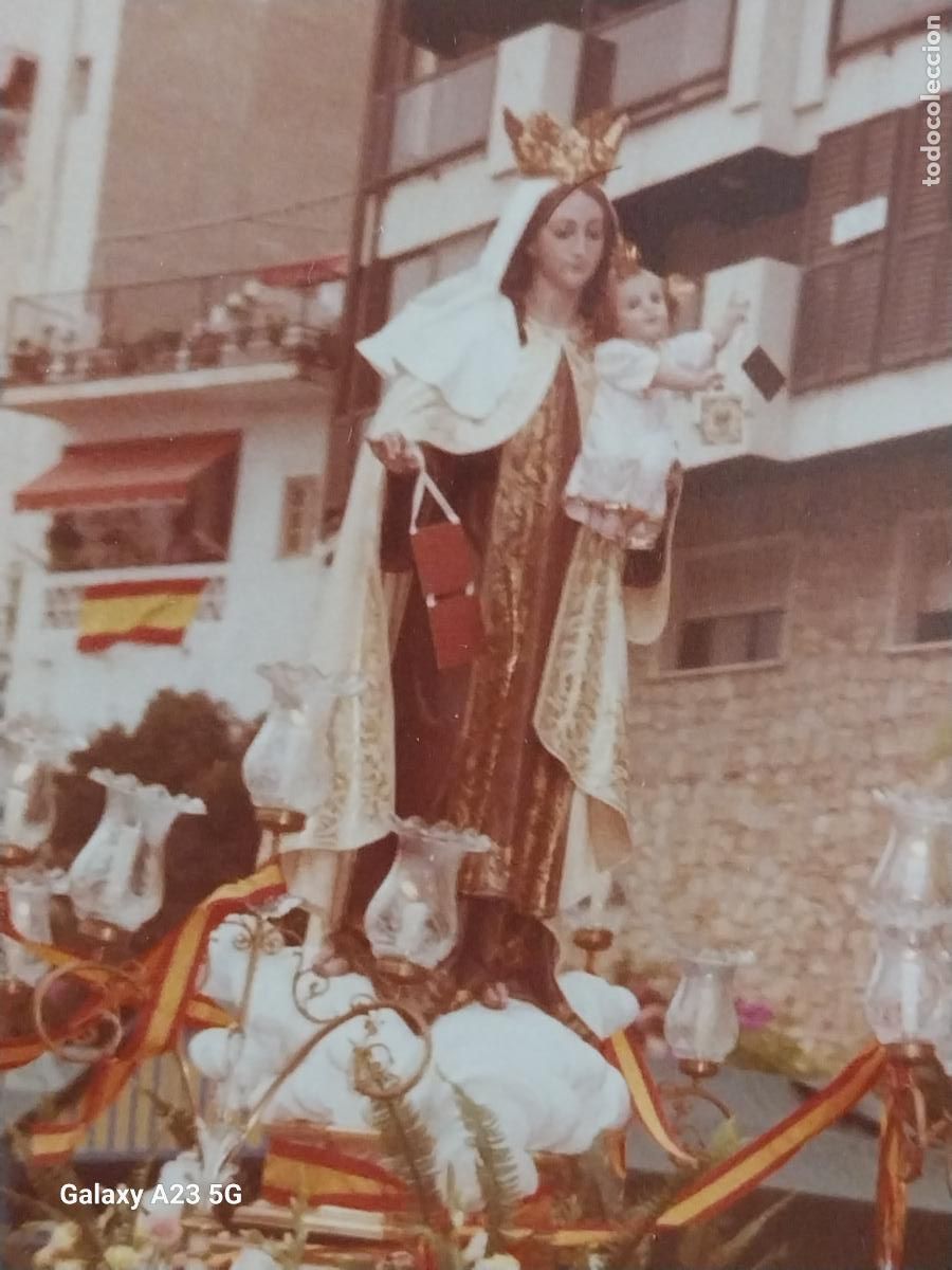 Postales: VIRGEN CARMEN PROCESIONANDO FOTO PARTICULAR TAMA&Ntilde;O POSTAL ANIMADA DESCONOZCO LUGAR