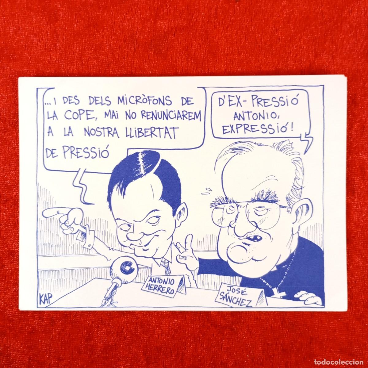 Postales: ESC&Agrave;NDOL COPE - RADIO - EXCM. I RVDM. MONS LAJOS KADA - CARICATURA KAP - RAR&Iacute;SIMA TARJETA / 6283