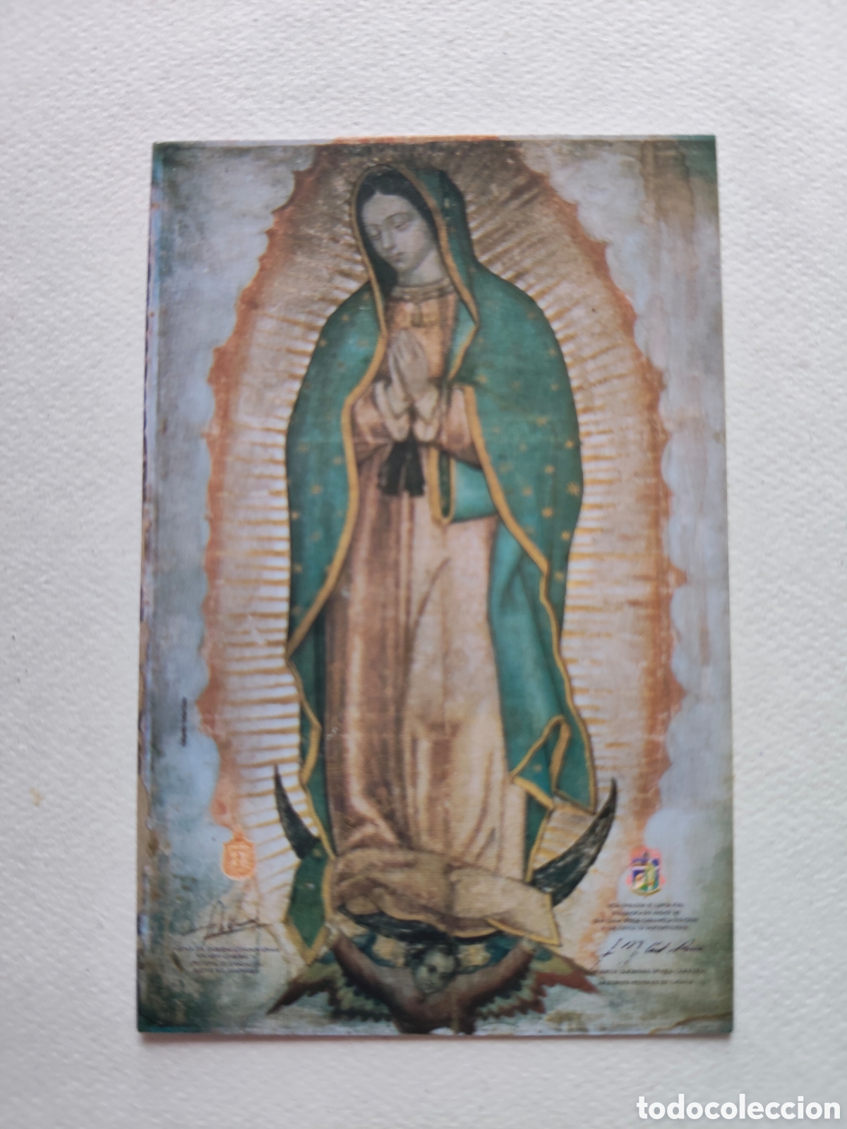 Postales: ESTAMPA VIRGEN DE GUADALUPE - ORACION POR LA VIDA (REVERSO)