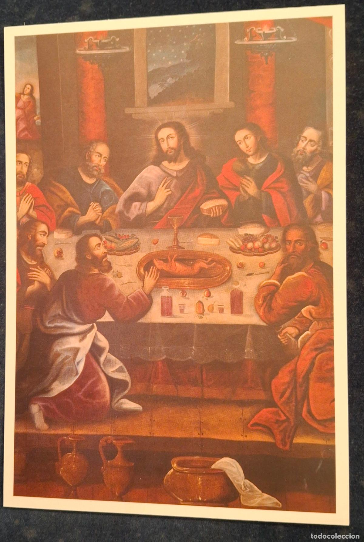 Postales: La &uacute;ltima cena. S. XVIII.Catedral del Cusco.Peru