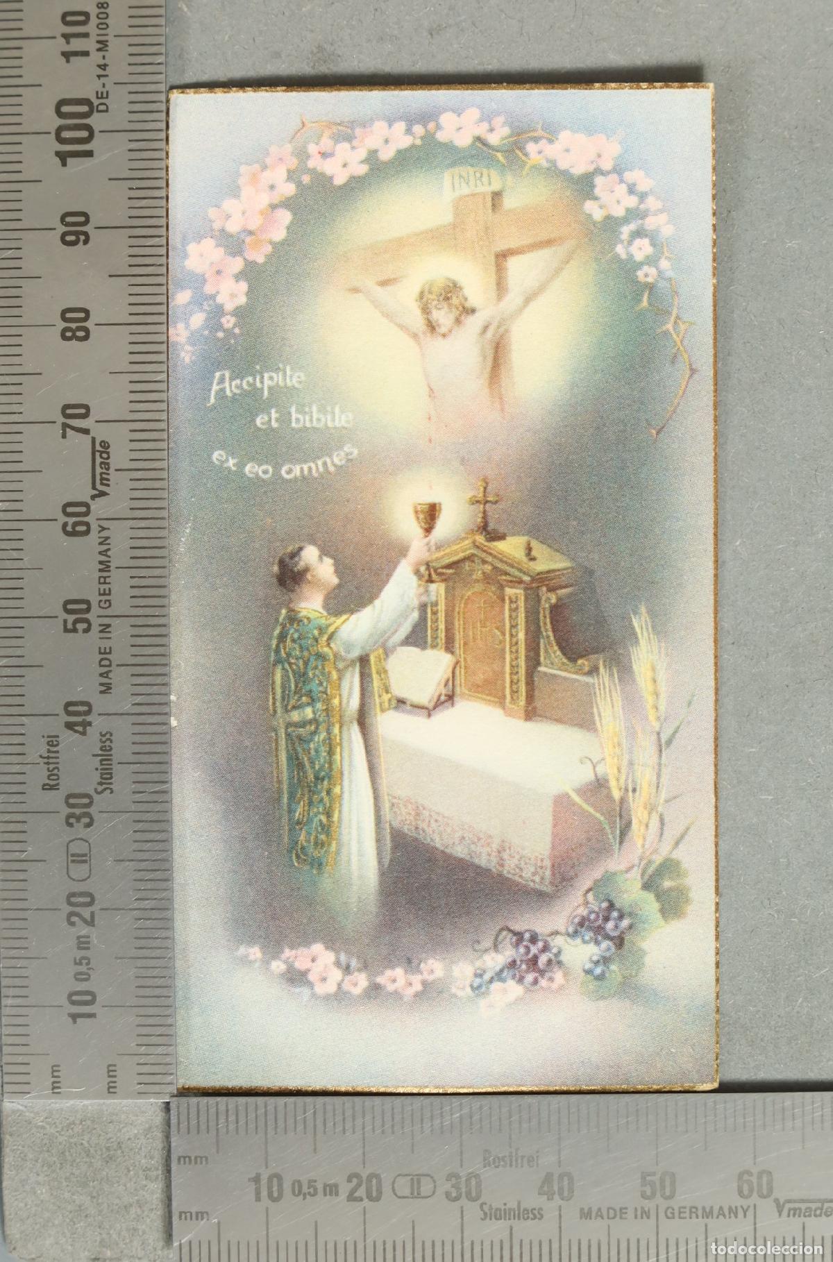 Postales: ESTAMPA. ACCIPITE ET BIBLE EX EX OMMES. OFICIO MISA