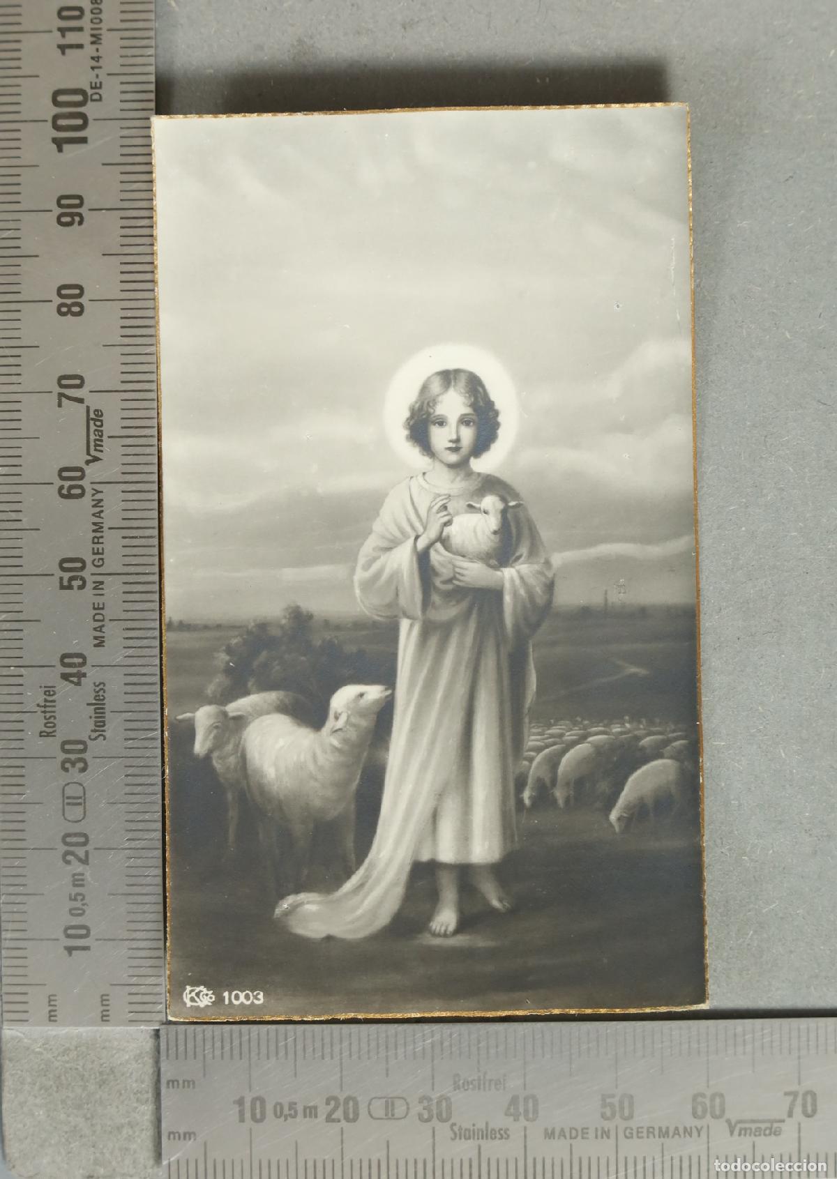 Postales: ESTAMPA. NI&Ntilde;O JESUS BUEN PASTOR