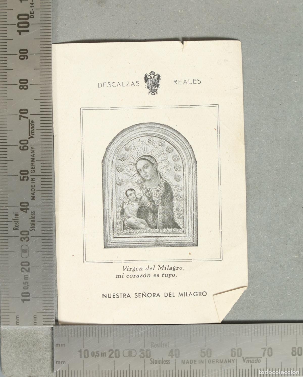 Postales: ESTAMPA. DESCALZAS REALES. NUESTRA SE&Ntilde;ORA DEL MILADRO
