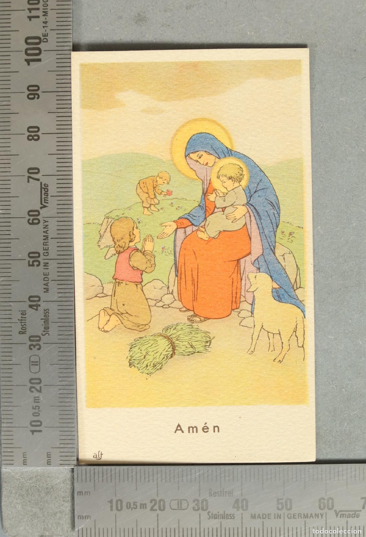 Postales: ESTAMPA. AMEN. VIRGEN CON EL NI&Ntilde;O