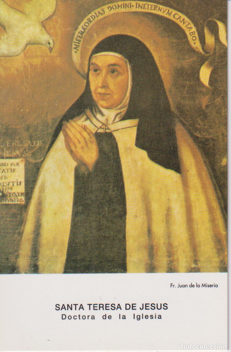 Postales: ESTAMPA DE SANTA TERESA DE JES&Uacute;S DOCTORA DE LA IGLESIA