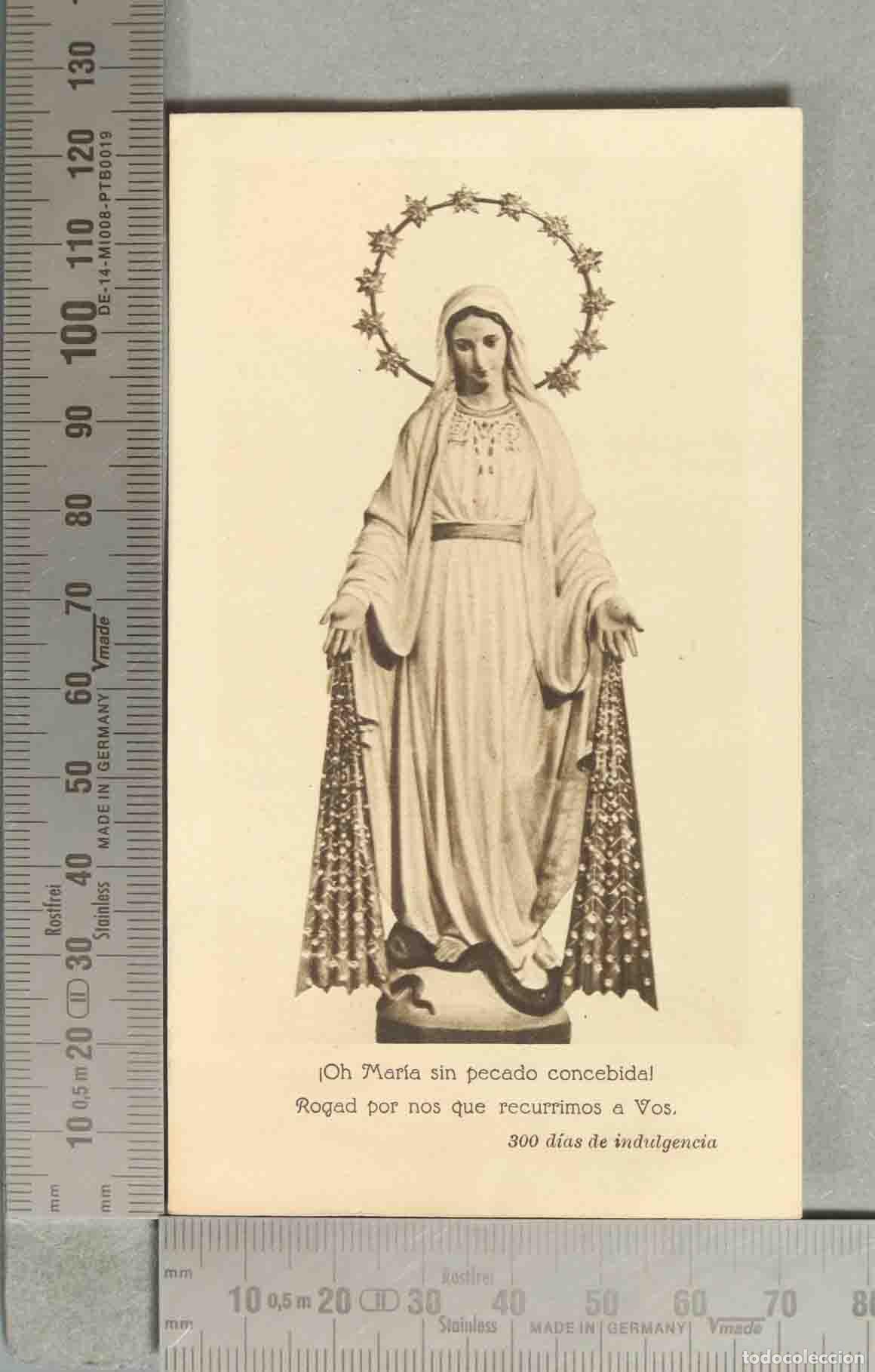 Postales: ESTAMPA. MILAGROSA. INVITACION HIJAS CARIDAD TRIDUO CAPILLA DEL INSTITUO OFTALMOLOGICO EN DESAGRAVIO