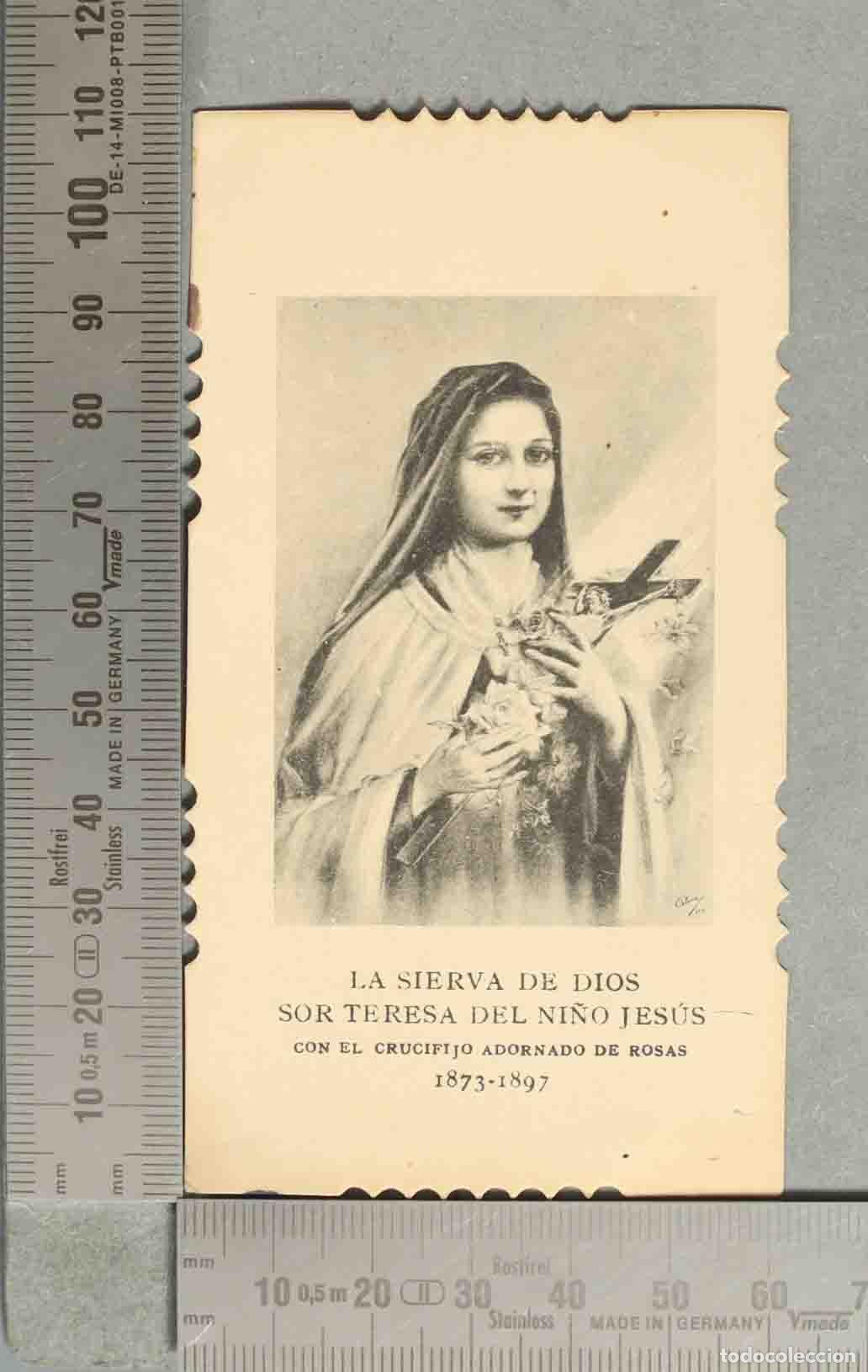 Postales: ESTAMPA. Santa Teresa del Ni&ntilde;o Jes&uacute;s - Reliquia