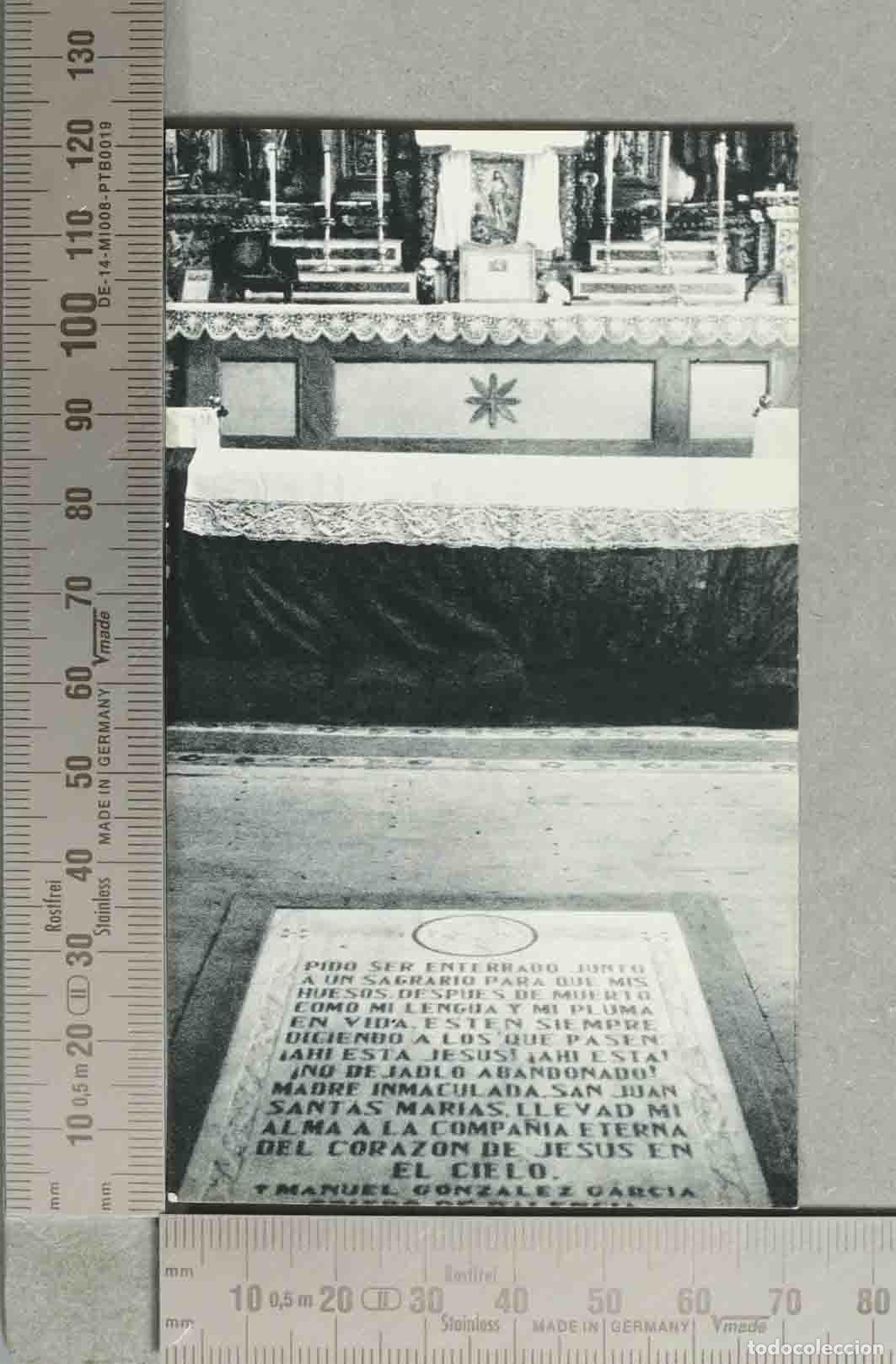 Postales: ESTAMPA. Sepultura de Manuel Gonz&aacute;lez Garc&iacute;a - Obispo de Palencia - Catedral de Palencia