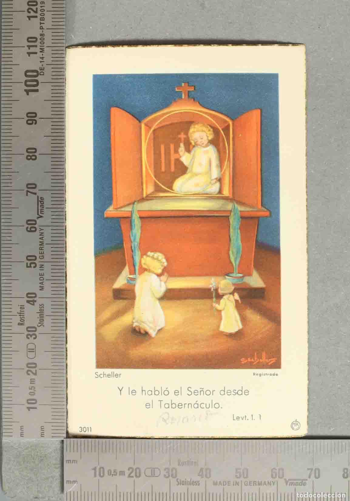 Postales: Scheller - Y le habl&oacute; el Se&ntilde;or desde el Tabern&aacute;culo - Lev&iacute;tico