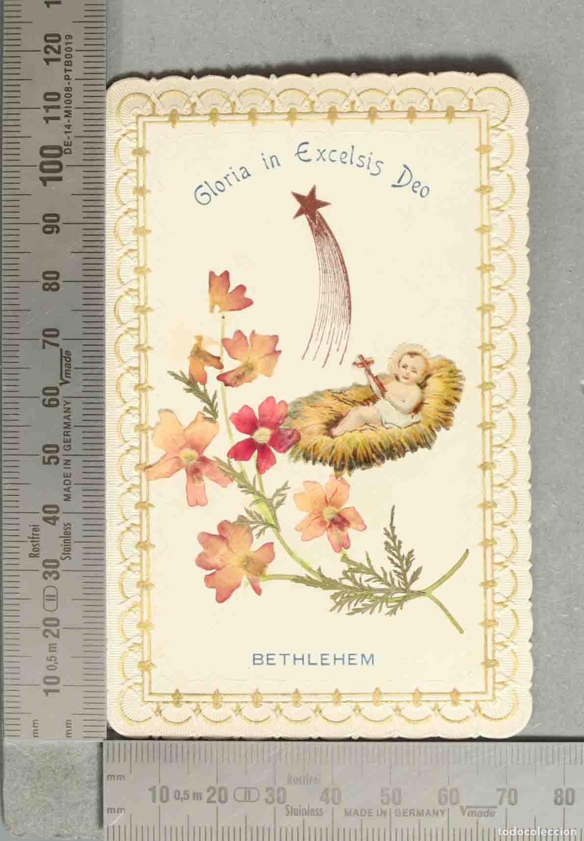 Postais: ESTAMPA. RELIQUIA BELEN Gloria in Excelsis Deo - Bethlehem
