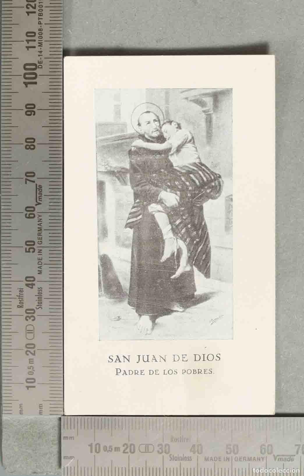 Postais: ESTAMPA. San Juan de Dios - Padre de los pobres