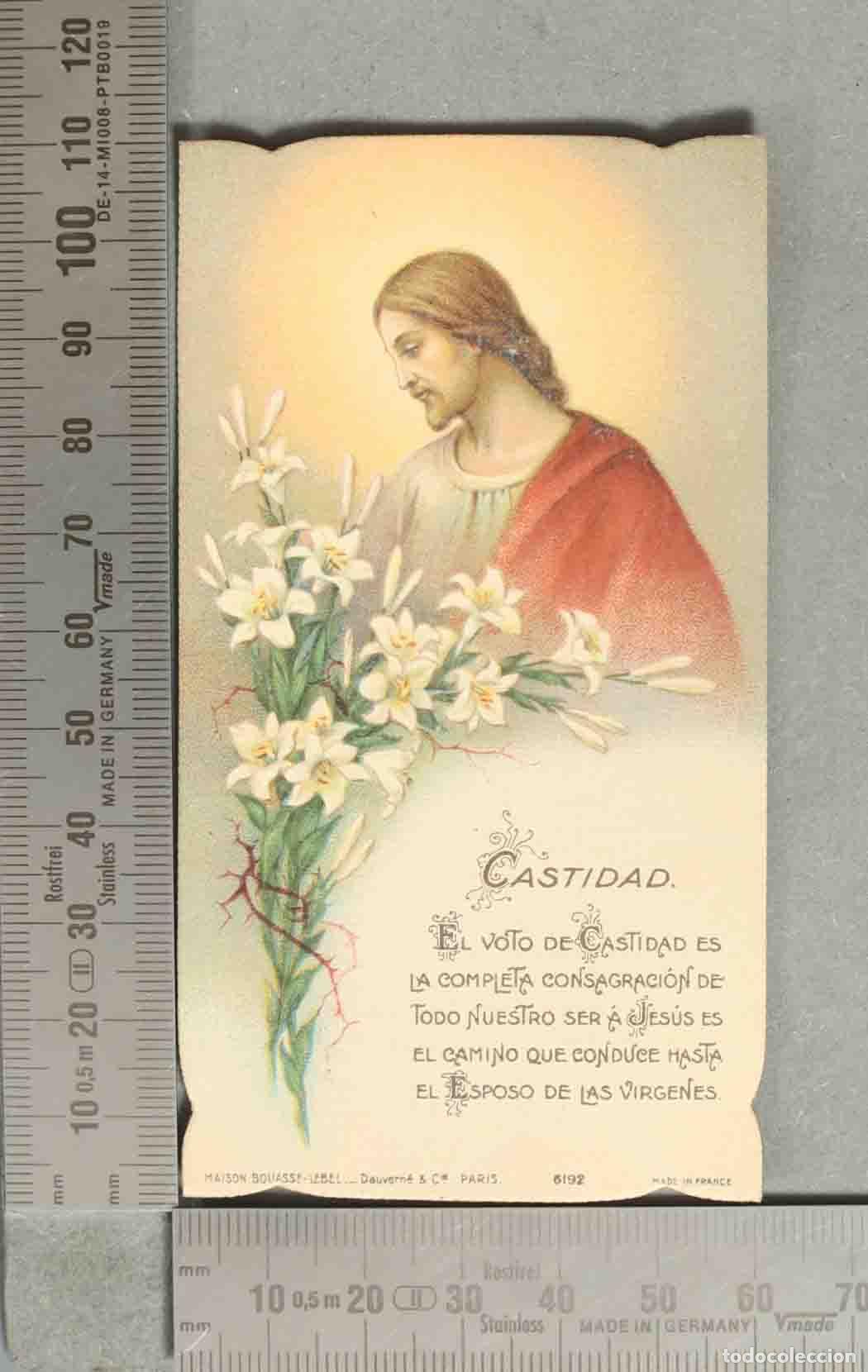 Postais: ESTAMPA. Castidad El voto de Castidad es la completa consagraci&oacute;n de todo nuestro ser a Jes&uacute;s es el