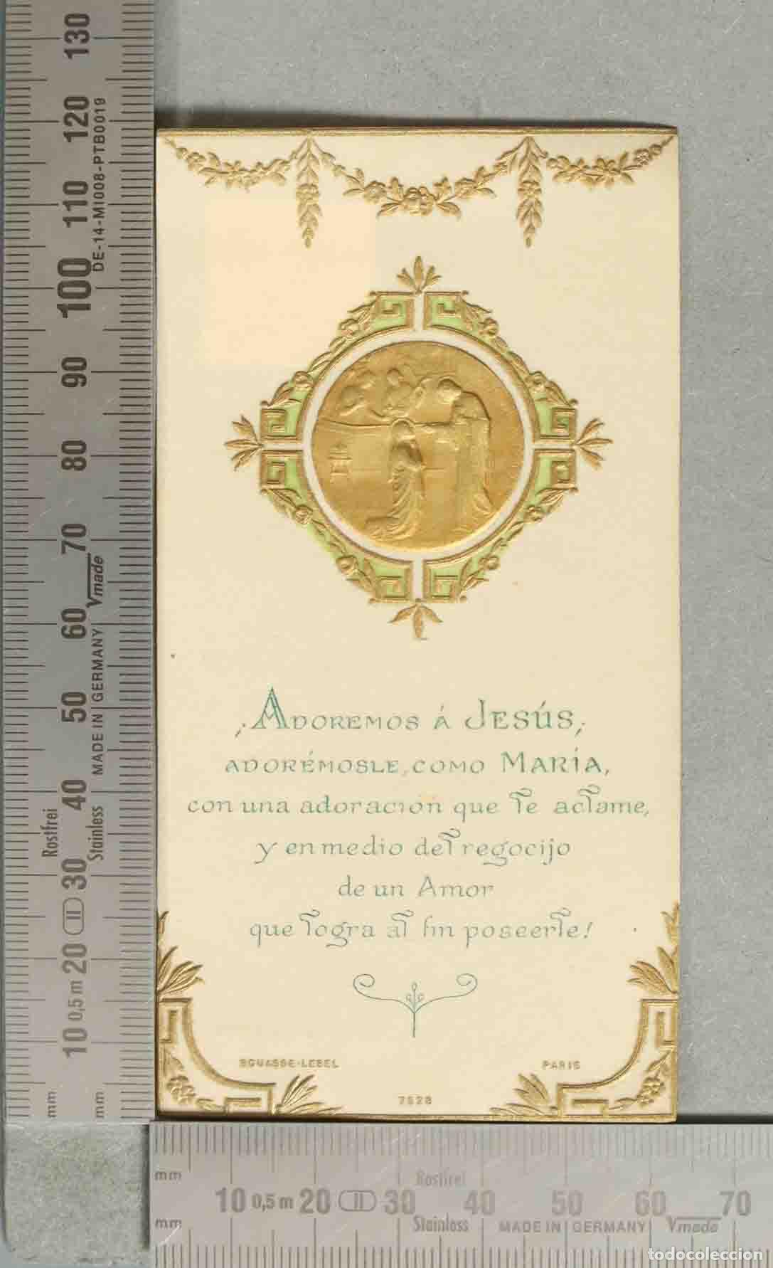 Postales: Recuerdo de la primera comuni&oacute;n - Jes&uacute;s y ap&oacute;stoles - Bouasse-Lebel. COMUNION MALAGA 1926