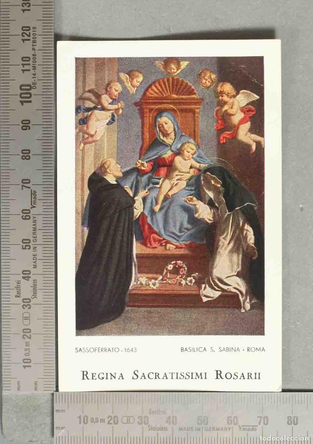 Postales: ESTAMPA. Madonna del Rosario - Il Sassoferrato