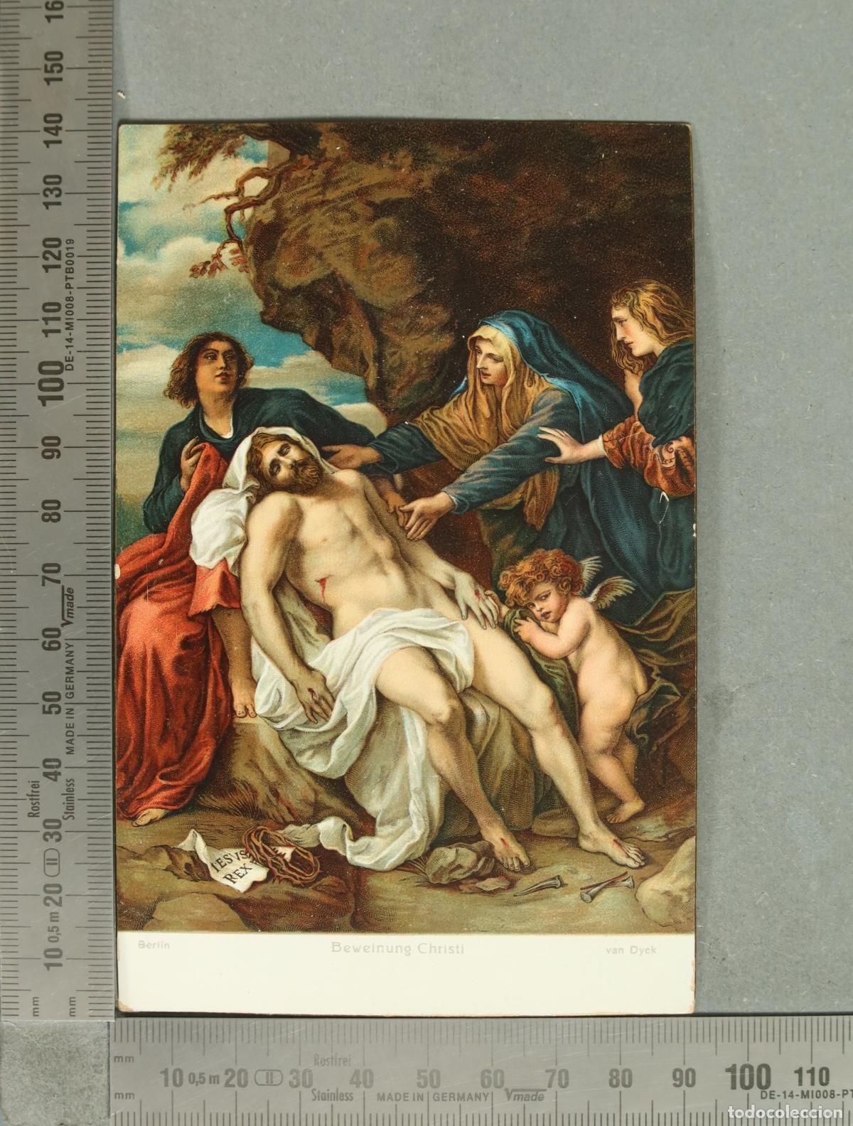 Postales: POSTAL. K&uuml;nstler-Ansichtskarte Stengel & Co. - Beweinung Christi - Van Dyck