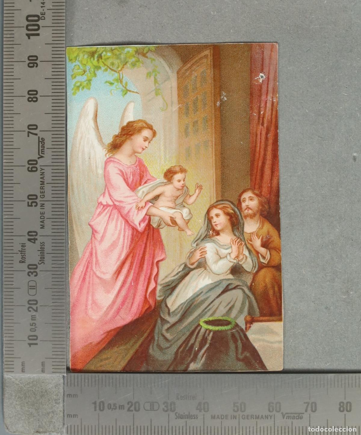 Cartes Postales: ESTAMPA. &Aacute;ngel de la guarda - Sagrada Familia con el Ni&ntilde;o Jes&uacute;s