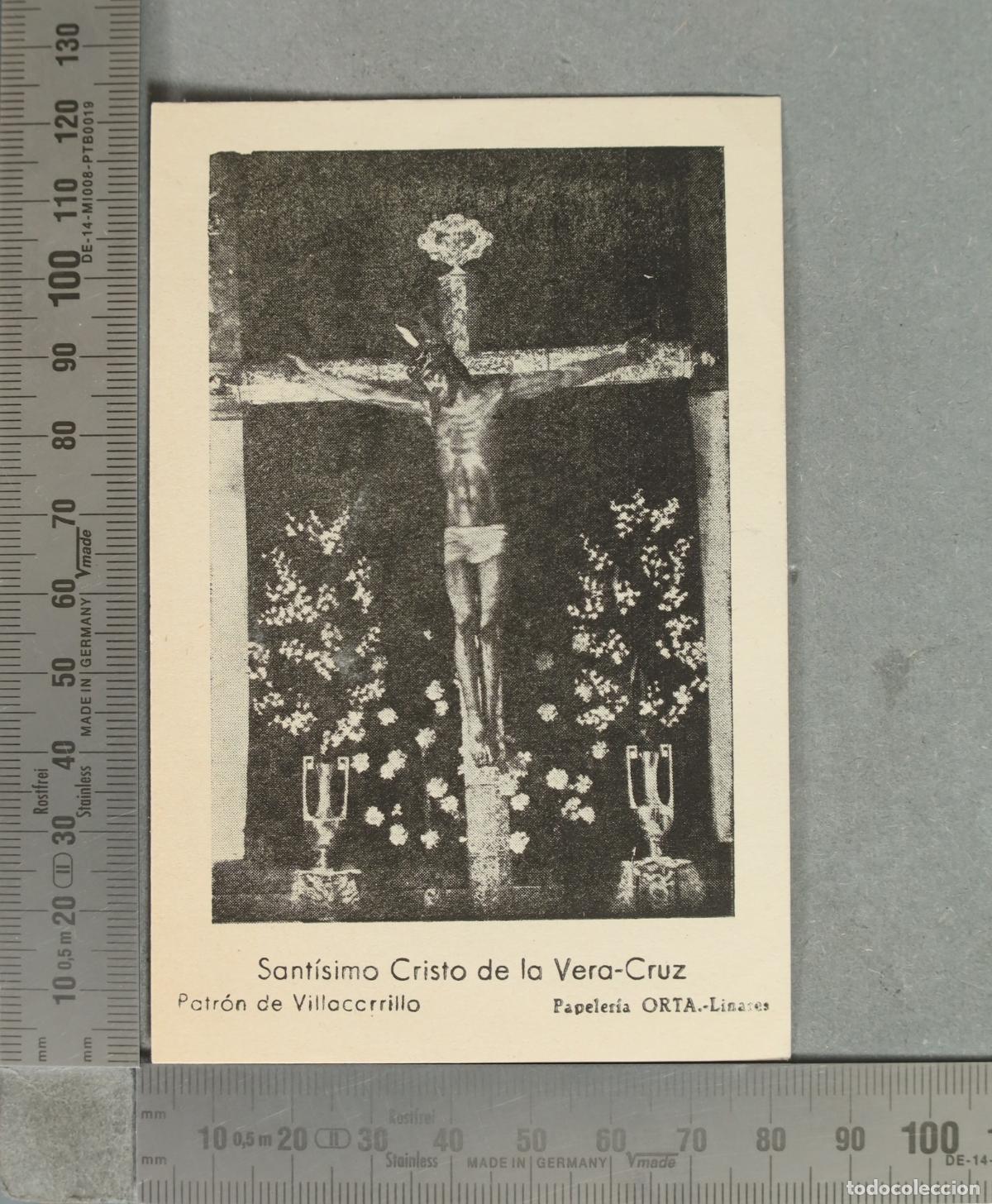 Postales: ESTAMPA. Sant&iacute;simo Cristo de la Vera-Cruz - Patr&oacute;n de Villacarrillo - Papeler&iacute;a Orta - Linares