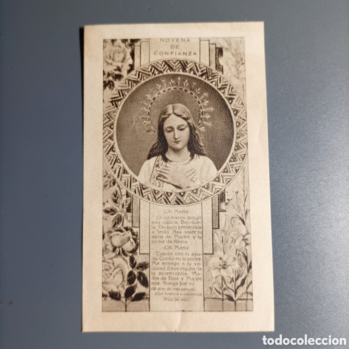 Postales: CROMO O ESTAMPA RELIGIOSA. NOVENA DE CONFIANZA
