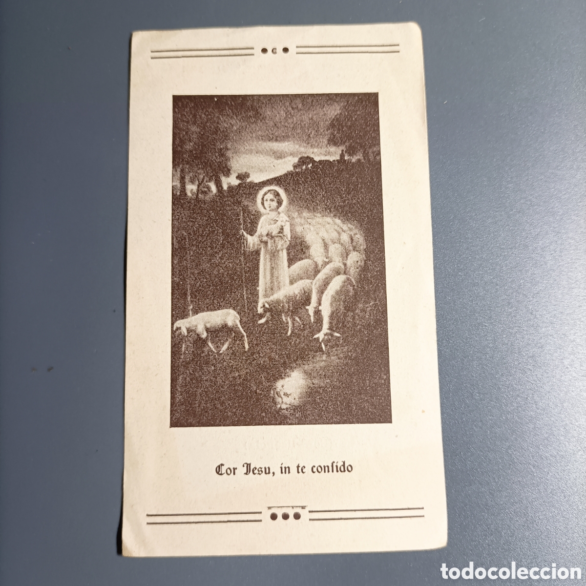 Cartoline: CROMO O ESTAMPA RELIGIOSA. COR JESU, IN TE CONFIDO. ORACION PARA SANTIFICAR EL HOGAR