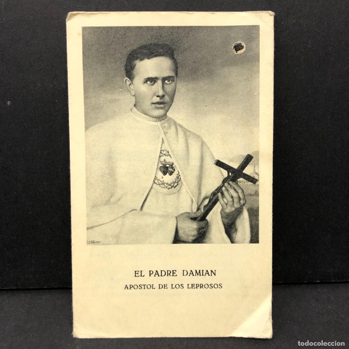 Postales: TR&Iacute;PTICO DEVOCIONAL - EL PADRE DAMIAN, APOSTOL DE LOS LEPROSOS / 5473