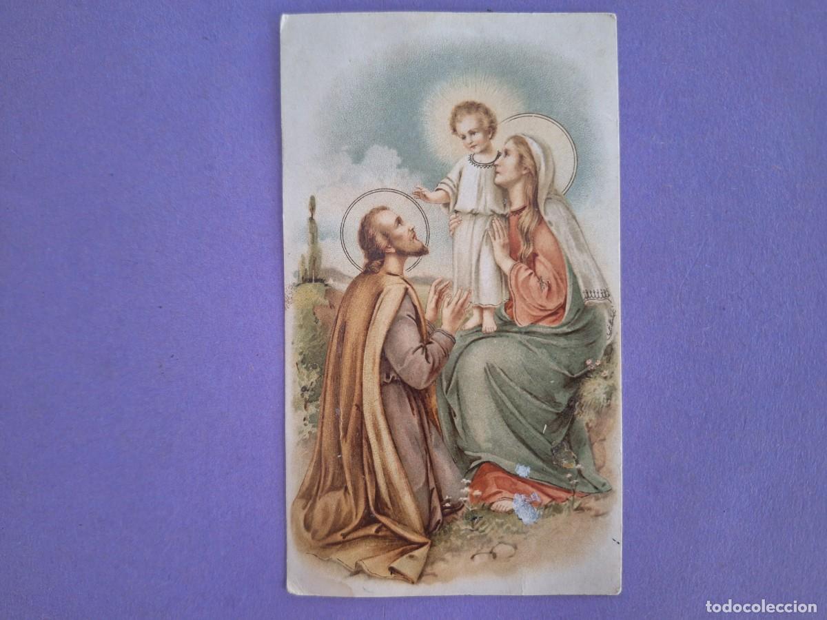 Cartoline: ESTAMPA JOSE MARIA NI&Ntilde;O JESUS SAGRADA FAMILIA E 25