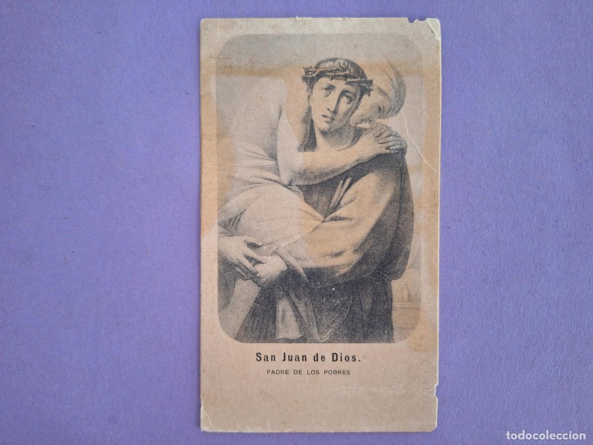 Postales: ESTAMPA SAN JUAN DE DIOS PADRE DE LOS POBRES PRODIGIO DE CARIDAD ORACION E 26