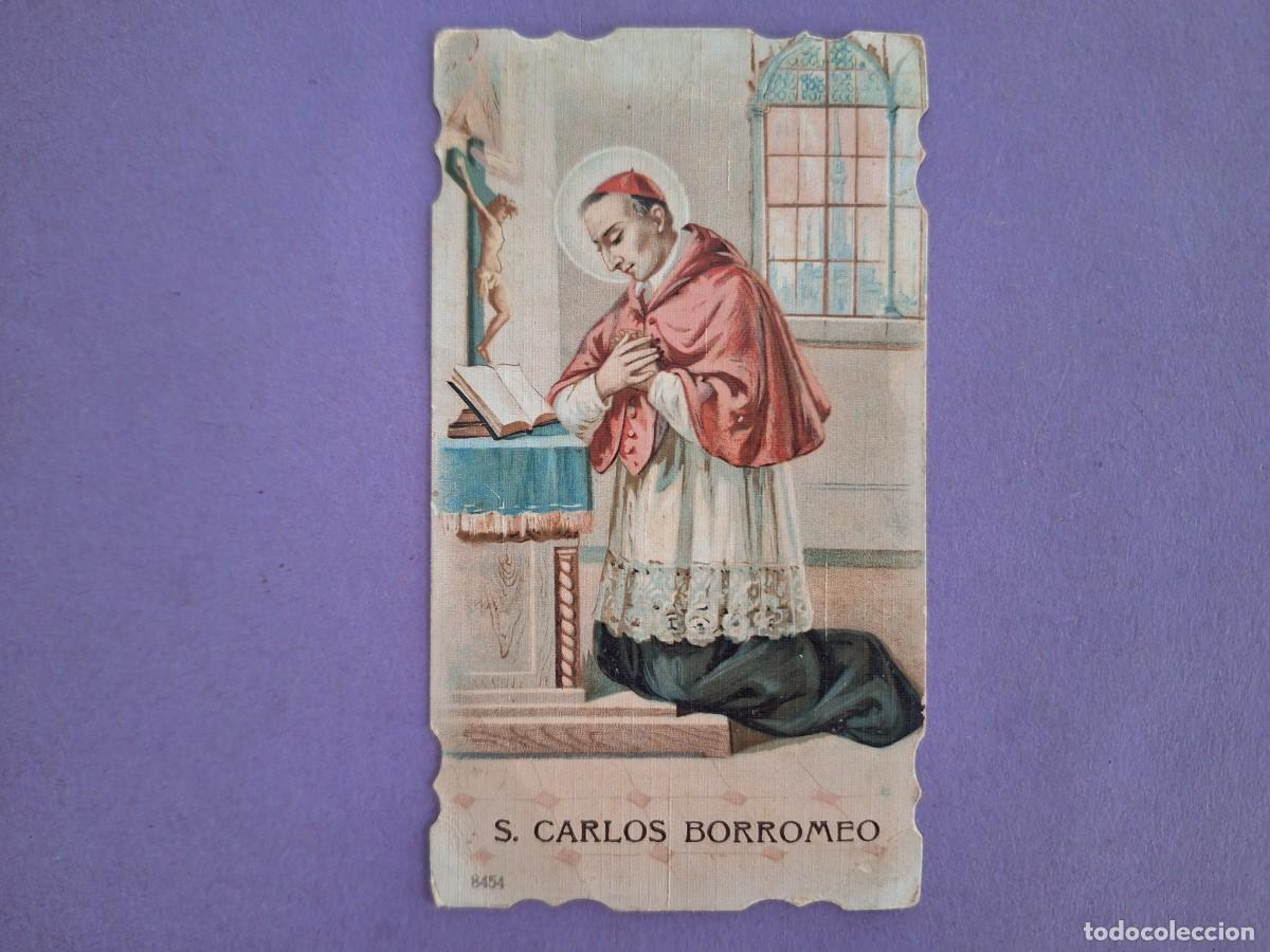 Postales: ESTAMPA SAN CARLOS BORROMEO TROQUELADA E 27