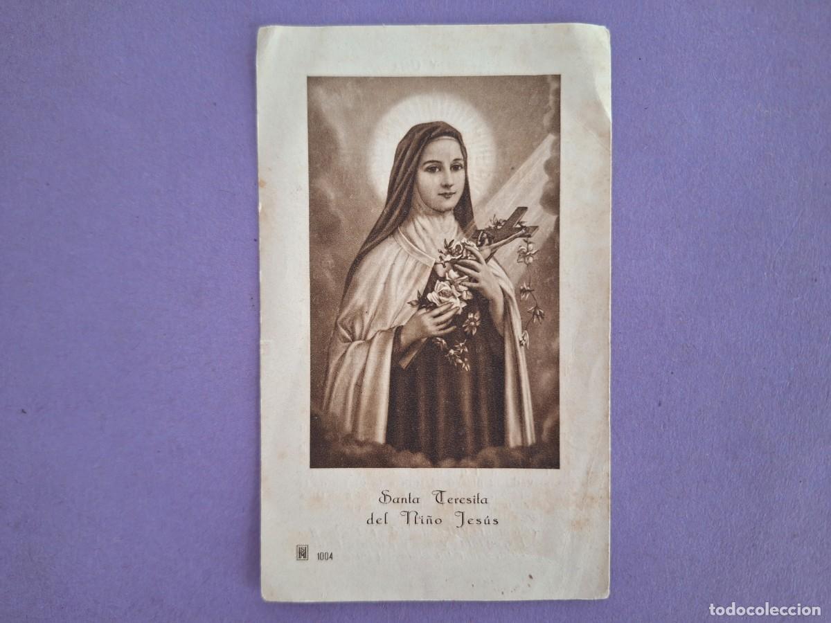 Postales: ESTAMPA SANTA TERESITA DEL NI&Ntilde;O JESUS ORACION RECUERDO PLEGARIA E 30