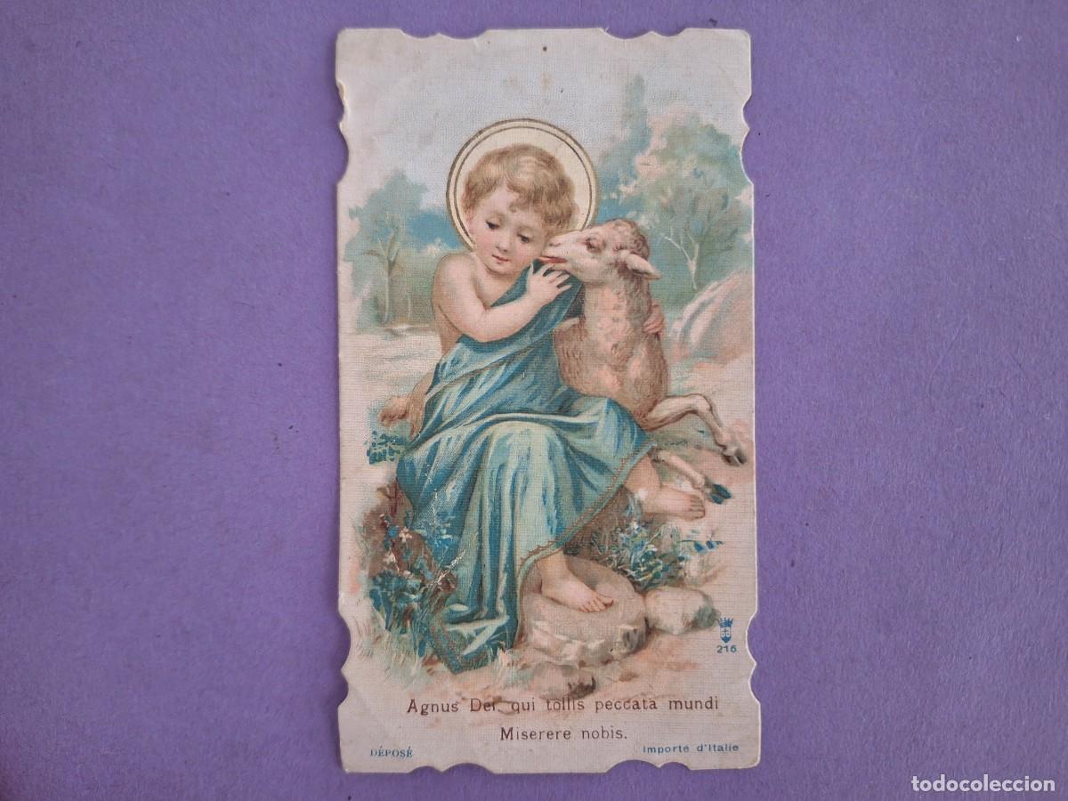 Postales: ESTAMPA TROQUELADA NI&Ntilde;O JESUS MISERERE NOBIS E 39