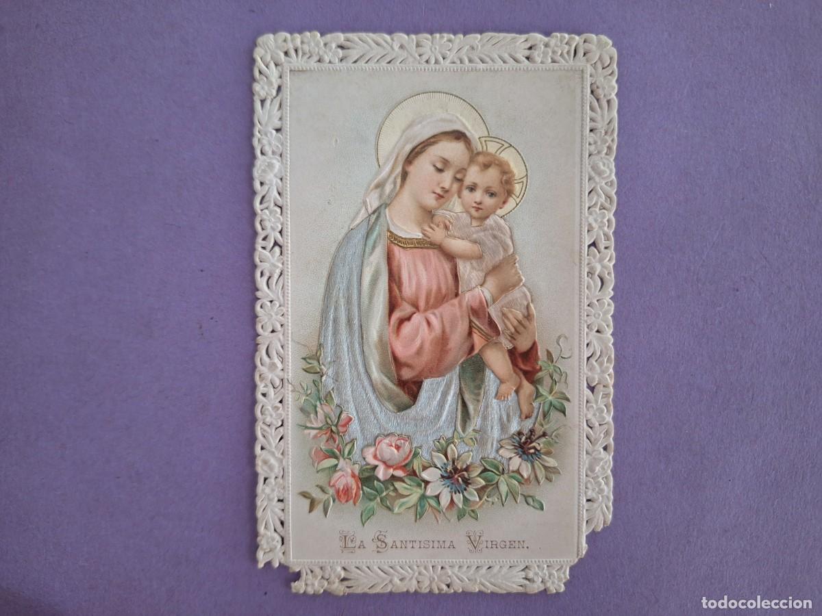 Postales: ESTAMPA TROQUELADA LA SANTISIMA VIRGEN E 45