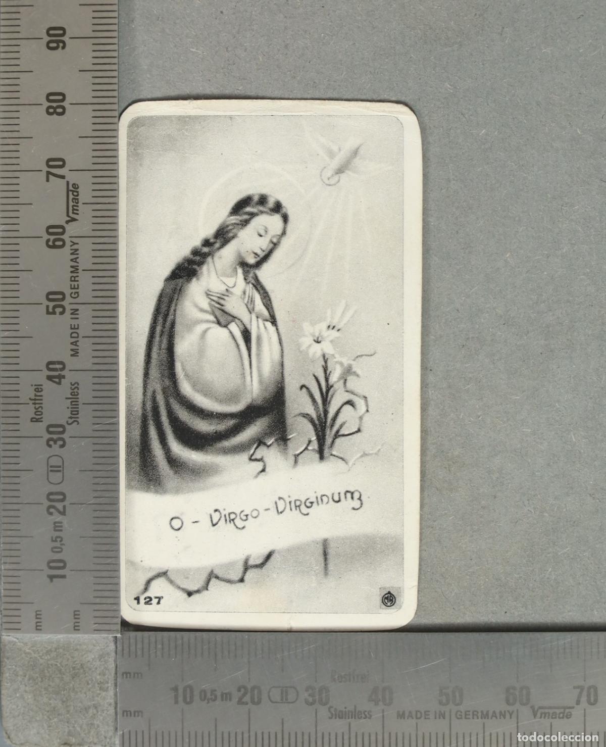 Postales: ESTAMPA. Virgen de los lirios - O Virgo Virginum
