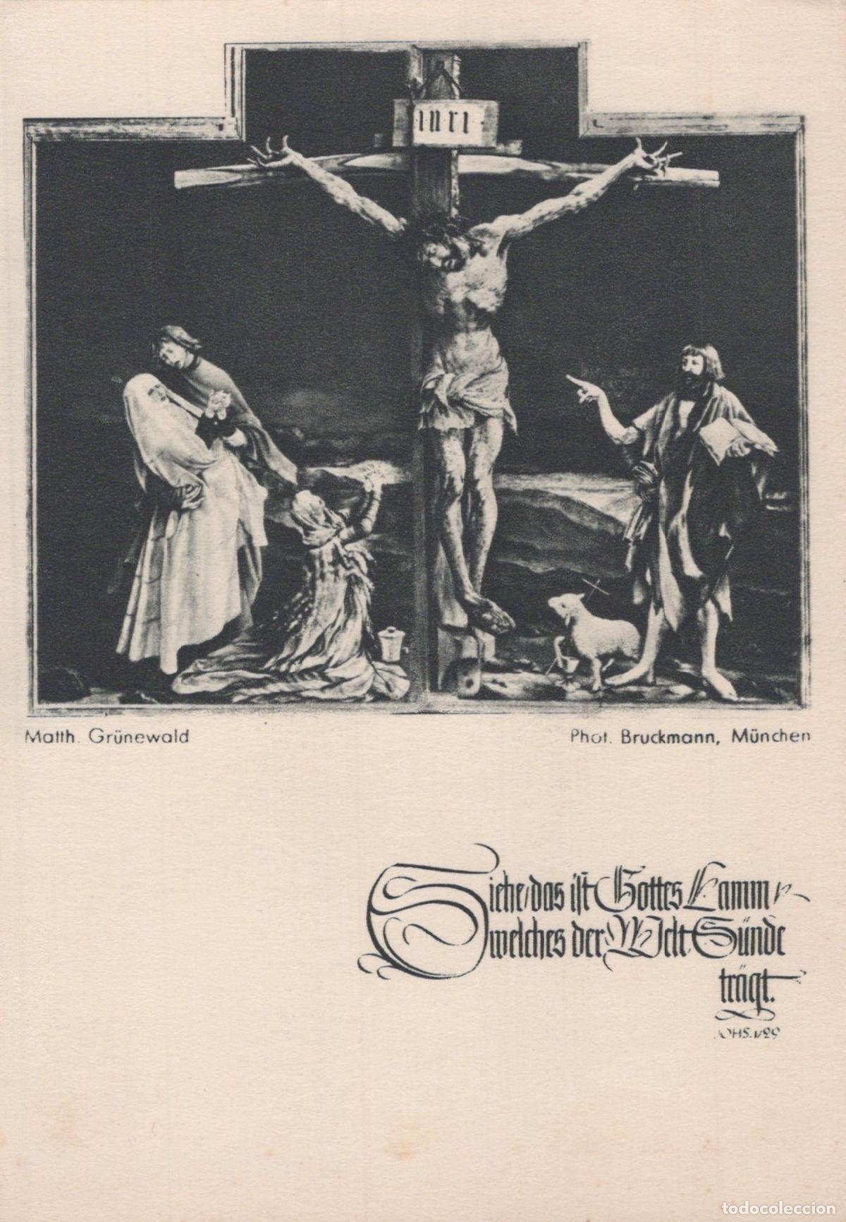 Postales: Germany Munich Matthias Gr&uuml;newald Isenheim Altarpiece Crucifixion Art *YAX813