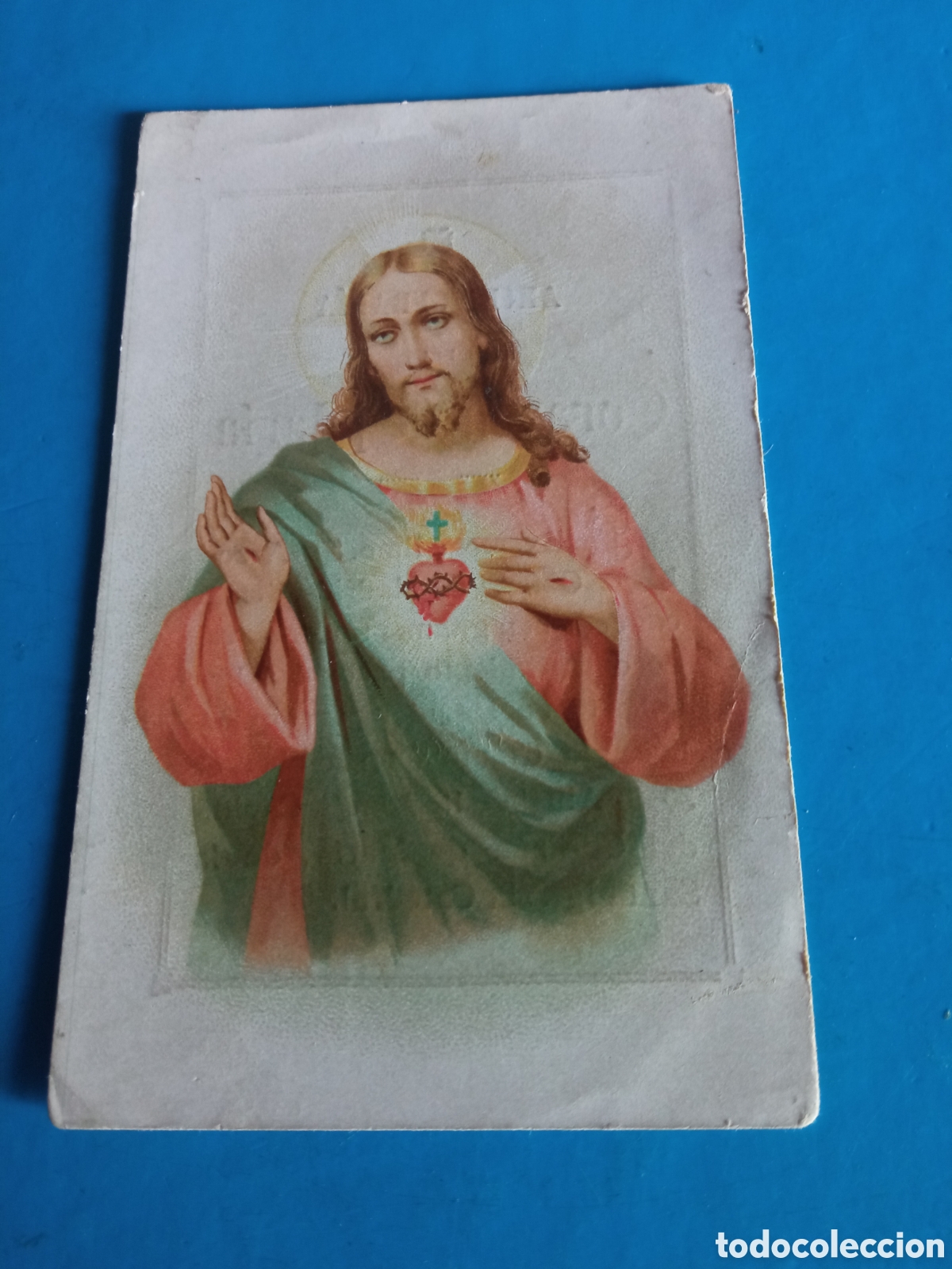 Postales: Antigua estampa religiosa, Archicofradia Del Corazon de Maria de 1899,mide 11,3x7,1cm
