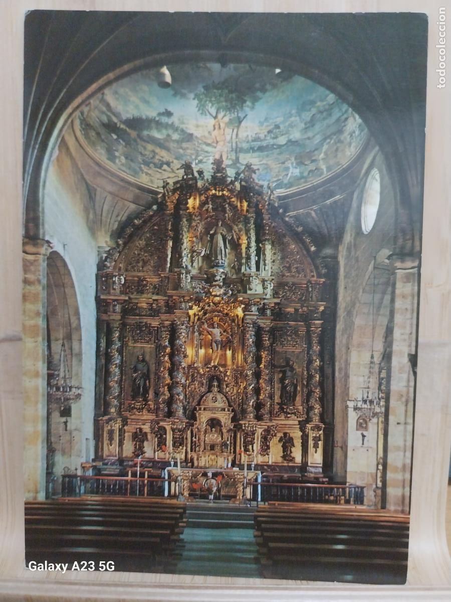 Postales: ALTAR MAYOR IGLESIA SAN SEBASTIAN REINOSA ED BUSTAMENTE 297 SC ORIGINAL