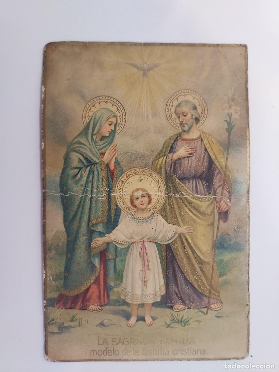 Postales: POSTAL LA SAGRADA FAMILIA MODELO DE LA FAMILIA CRISTIANA. ESCRITA 1919. ELEM 107. ANTIGUA
