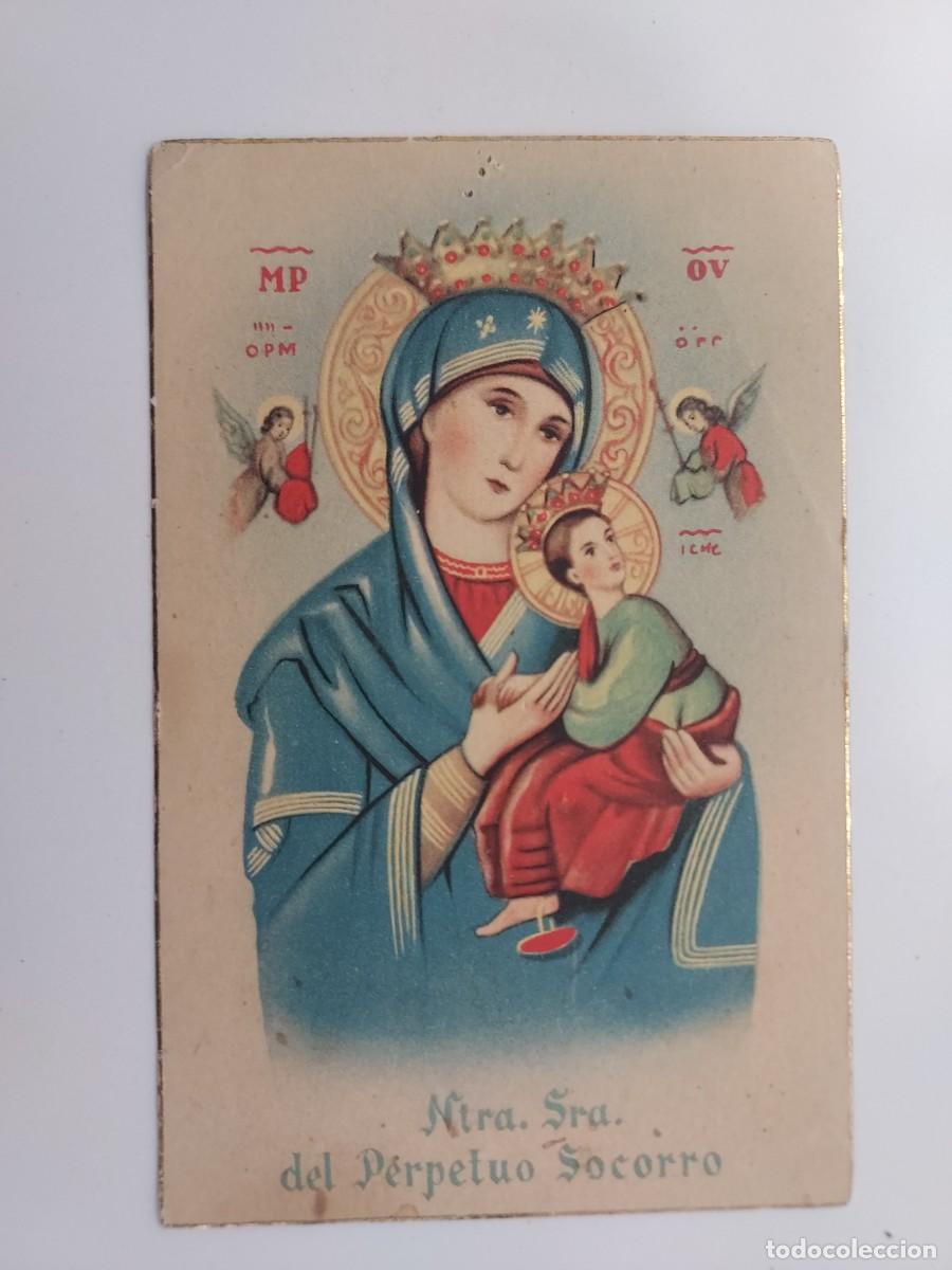 Postales: POSTAL NUESTRA SE&Ntilde;ORA DEL PERPETUO SOCORRO. SIN CIRCULAR. D 122. NTRA SRA VIRGEN