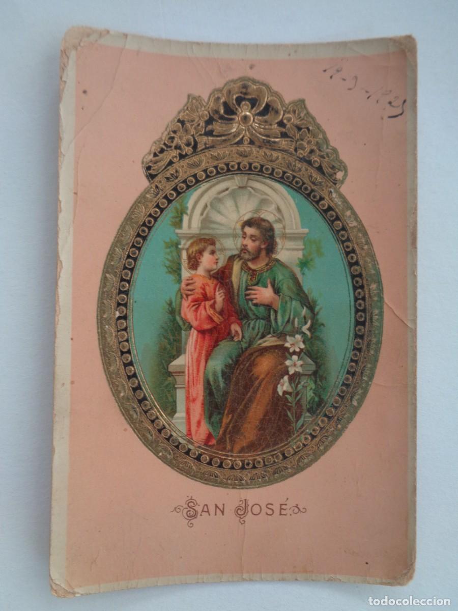 Postales: BONITA POSTAL DE SAN JOSE , CON DOADOS EN RELIEVE . PRINCIPIOS DE SIGLO