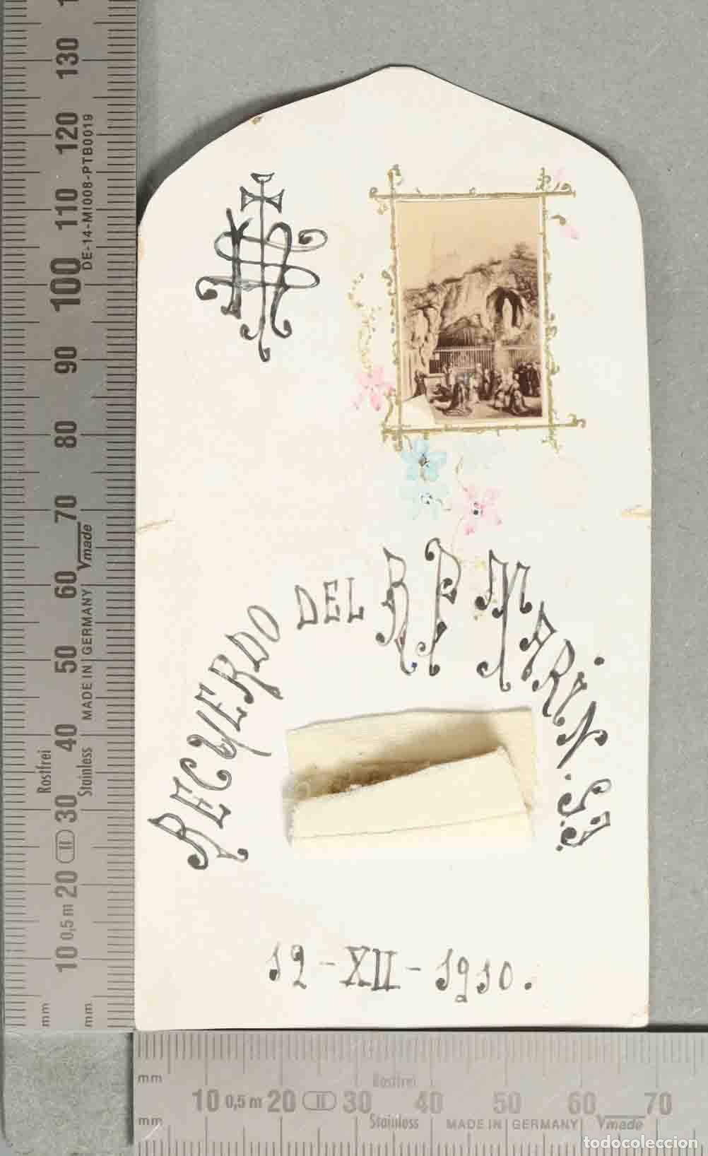 Postales: ESTAMPA. RECUERDO DEL R. P. MARIN SJ. 19-XII-1910