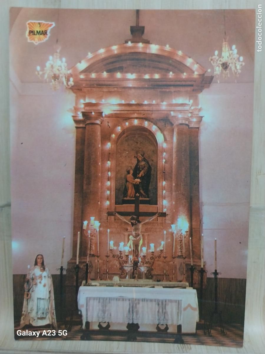 Postais: SALAR SANTA ANA ALTAR MAYOR GRANADA ED PILMAR 4 A&Ntilde;O 1971 SC ORIGINAL