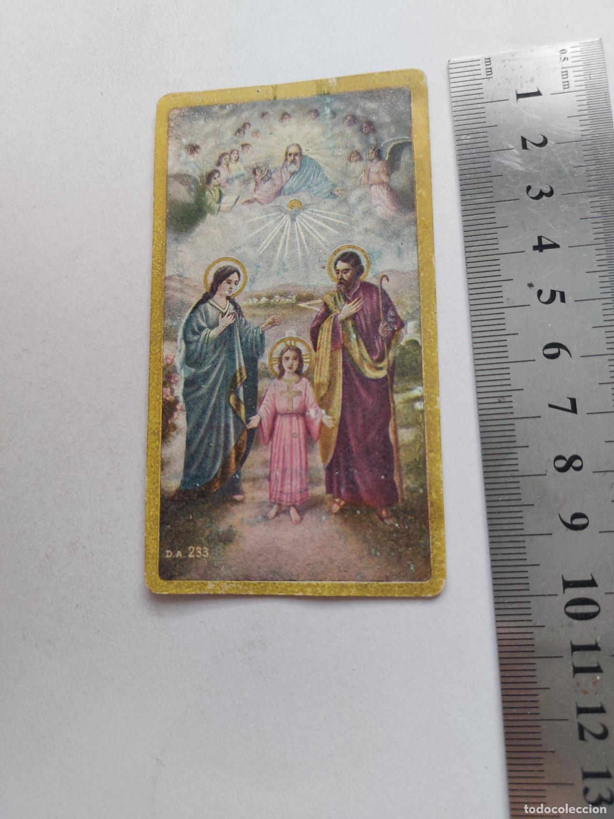 Cartes Postales: Estampa de la Sagrada Familia, Arte Religioso Cristiano