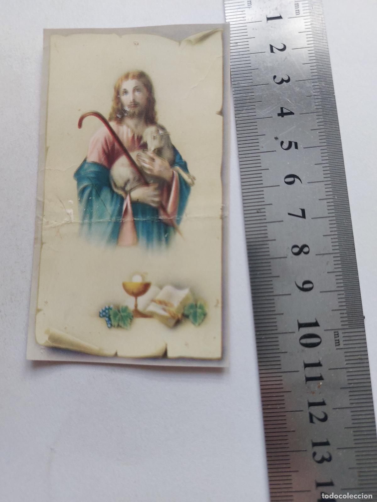 Postales: Estampa de Jes&uacute;s el Buen Pastor, ilustraci&oacute;n religiosa