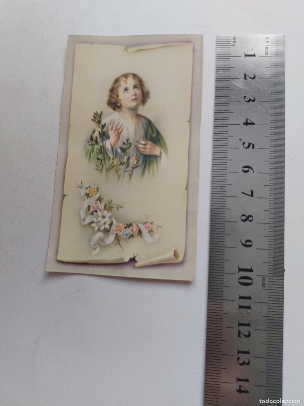 Cartes Postales: Estampa con ilustraci&oacute;n de ni&ntilde;o y flores