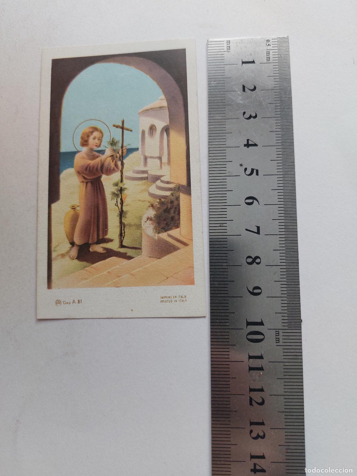 Postales: Estampa con ilustraci&oacute;n religiosa de San Juan Bautista ni&ntilde;o