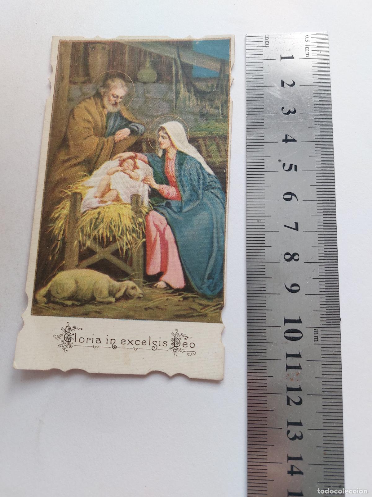 Postales: Estampa con representaci&oacute;n art&iacute;stica del Nacimiento de Jes&uacute;s