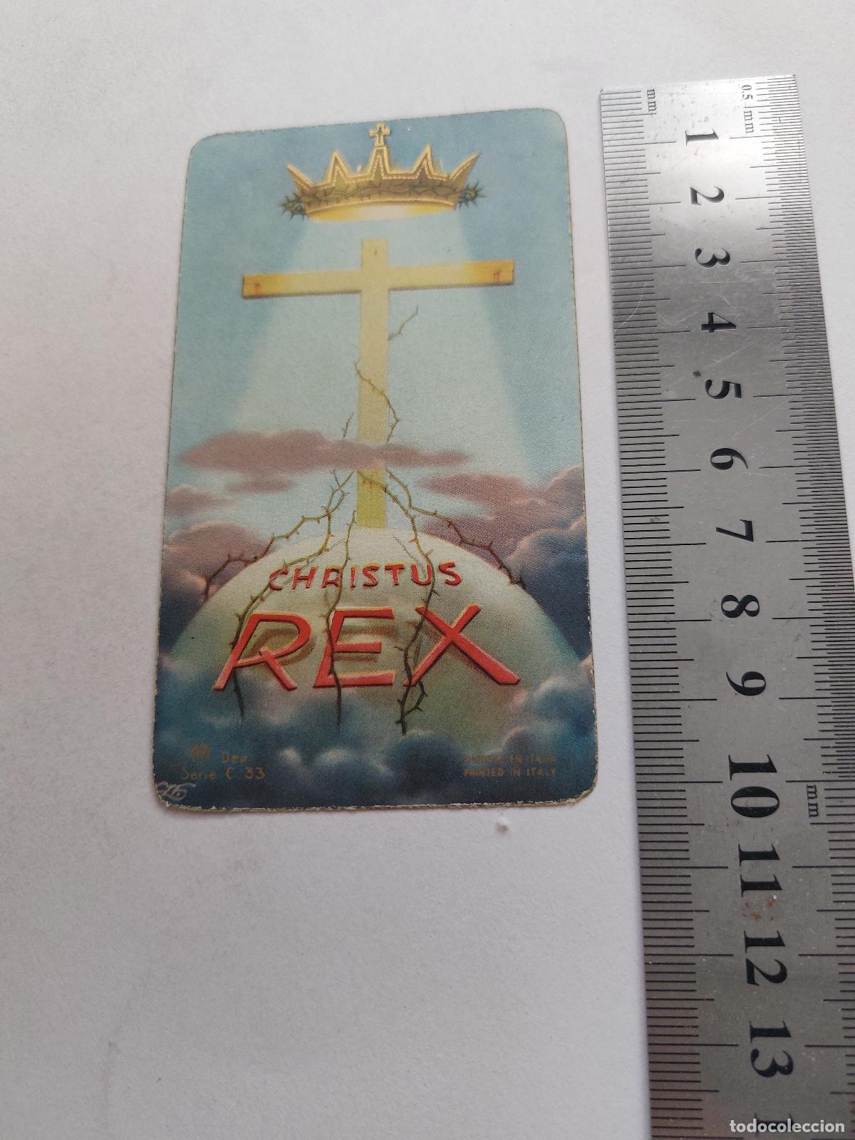 Postales: Estampa con imagen de Cristo Rey Christus Rex